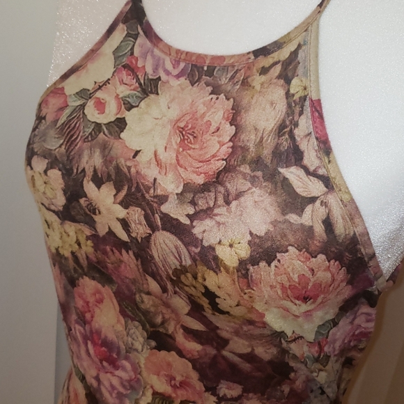 🔥❤🔥Floral Sleeveless Mini Dress Medium - Picture 5 of 7